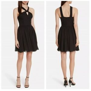 2 for $30 L’AGENCE Venetta Silk Black Silk Dress